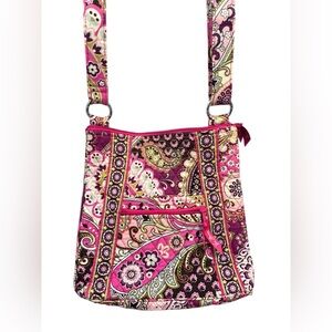 Vera Bradley Floral Pink and Purple Crossbody Bag